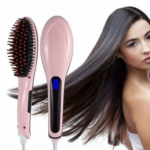 Fast Heated Electric Straight Hair Comb Beard Straightner Brush Men Women Gift Straightener Comfort 1