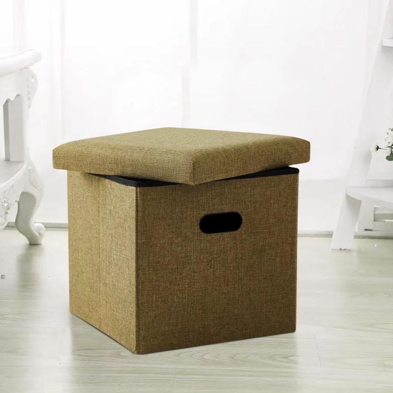 Foldable Storage Boxes with Lid (38x38x38cm)and Label Holder - Durable Organizers for Home and Office Room Decor 5