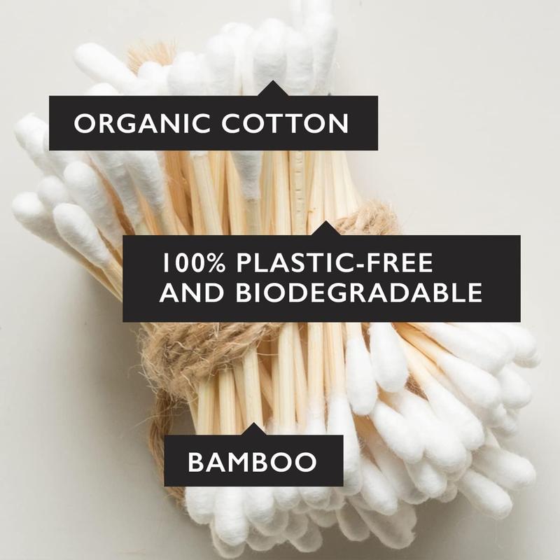 600 pack Cotton Buds , 100% Biodegradable Cotton Swab with Wooden Handles for Cleaning Ear, Makeup enhance, Keyboard cleaning, for wound Daily Cosmetic 8