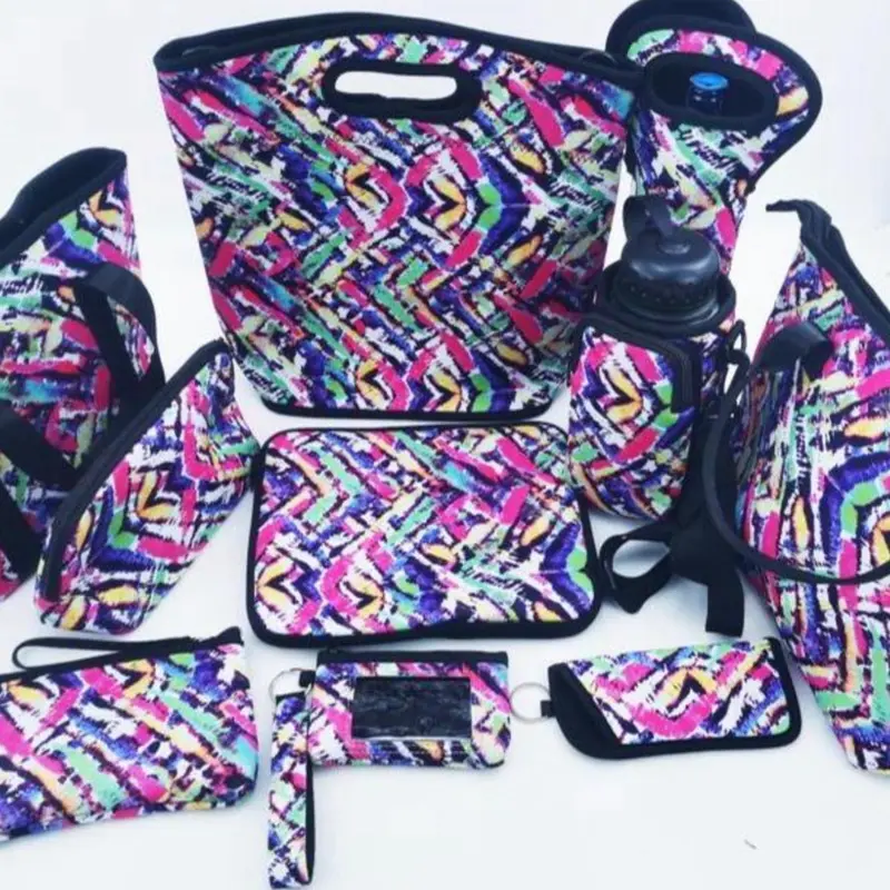 Neoprene products - water Bottle Holder, tote bag, lunch bags, sunglass holder, wine bottle case and more Drinkware Lightweight upto 75% off 4