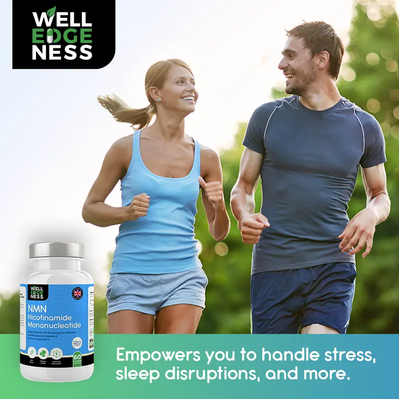 60 x 500mg Pure NMN Capsules | 2 Months Supply with Delayed Release Technology Capsules | NAD+ Precursor - Longevity & DNA Repair Edible NMN Supplement Fitness Healthcare by WELLEDGENESS Multivitamin Wellness Viral Supplements 3