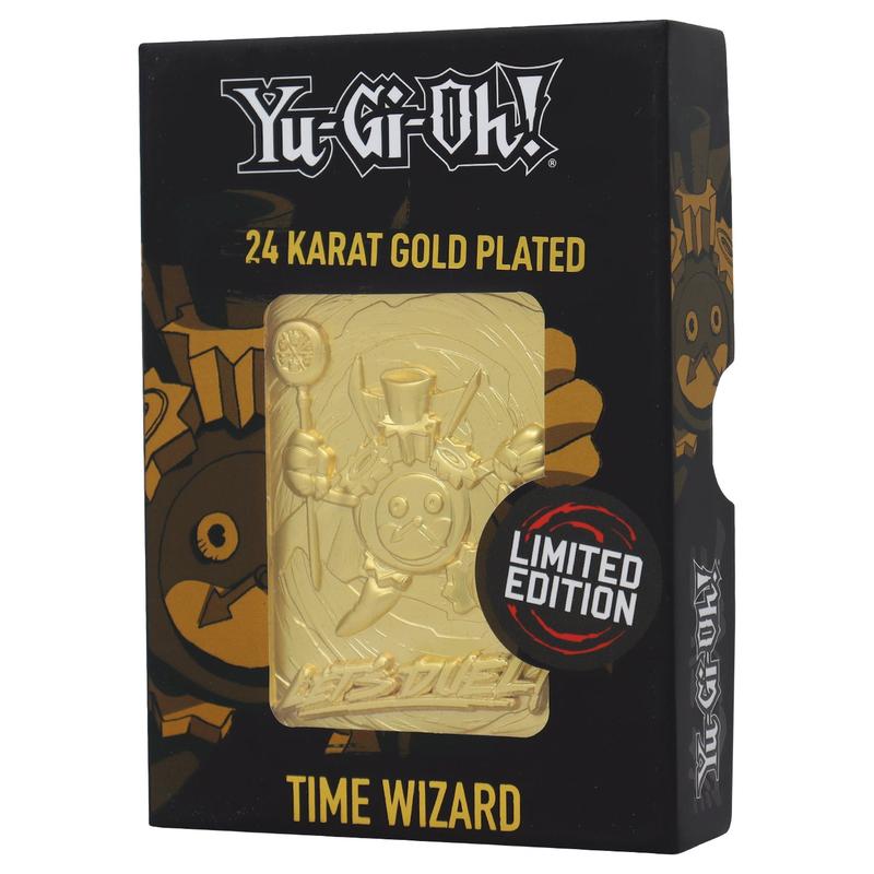 Yu-Gi-Oh! Limited Edition 24k Gold Plated Time Wizard Metal Card 0