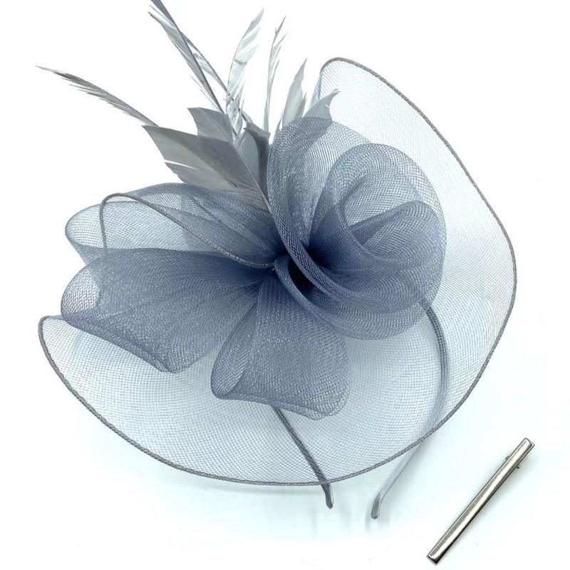 Feather Fascinator for Ladies - Includes Clip and Aliceband - Perfect for Royal Ascot, Races and Weddings 2