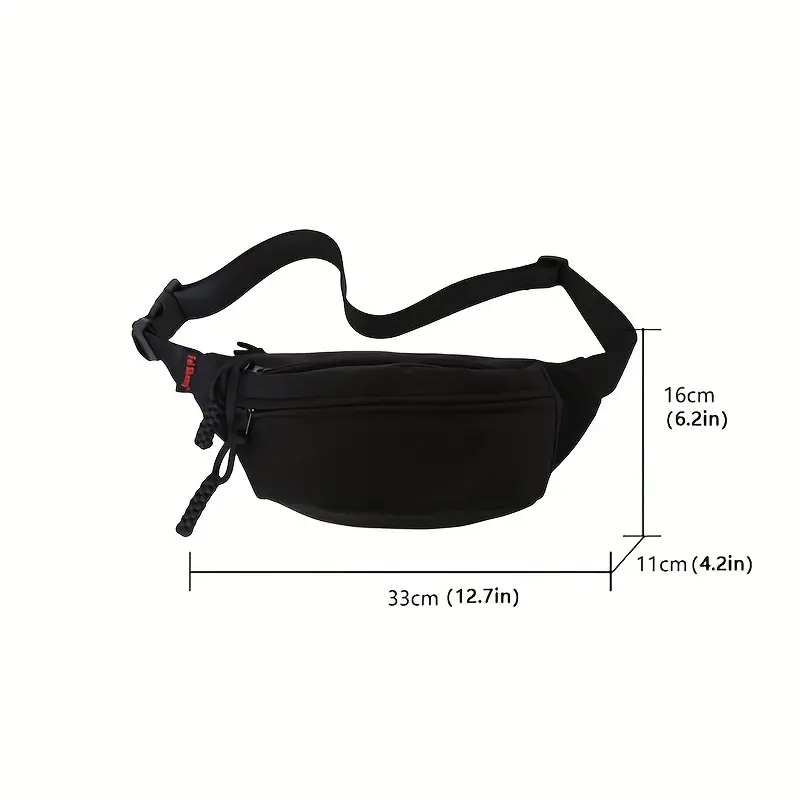 New Waist Bag Fanny Pack For Men Mobile Phone Pouch Chest Bag With Adjustable Strap, Lightweight Waist Bag For Gym Fitness Workout Travel Work Commuting 1