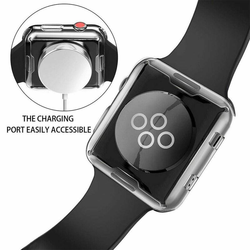 Full Soft TPU Screen Protector Case Cover for Apple Watch 1 2 3 4 5 6 7 8 9 SE Accessories Wearable Protection Handheld Protective 5