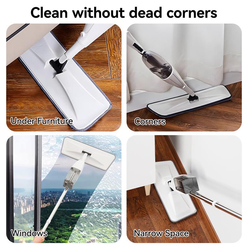 Efficient Floor Cleaning with VegiMax Dry & Wet 2-in-1 Spray Floor Mop - Perfect for Hardwood, Tile, and More! magicmop and  Microfiber Traditional Removable 5