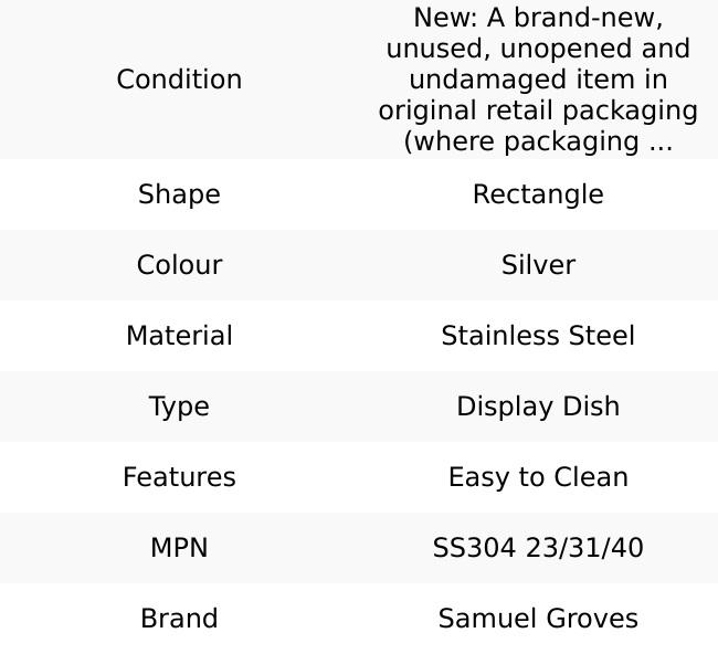 Product Introduction of 3X Stainless Steel Polished Baking Trays 23Cm, 31Cm & 40Cm 4