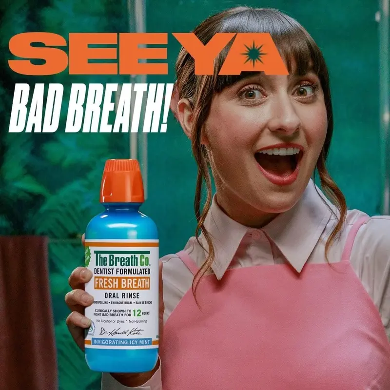 Alcohol Free Mouthwash - Dentist Formulated Oral Rinse for 12 Hours of Fresh Breath - Icy Mint Flavour, 500ml Daily Vegan 2