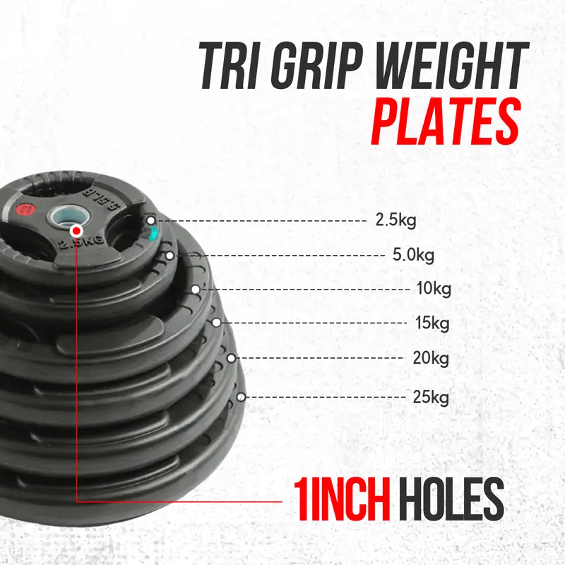50KG / 70KG/ 100KG 1 Inch (1"/25mm) Weight Plates Set 2
