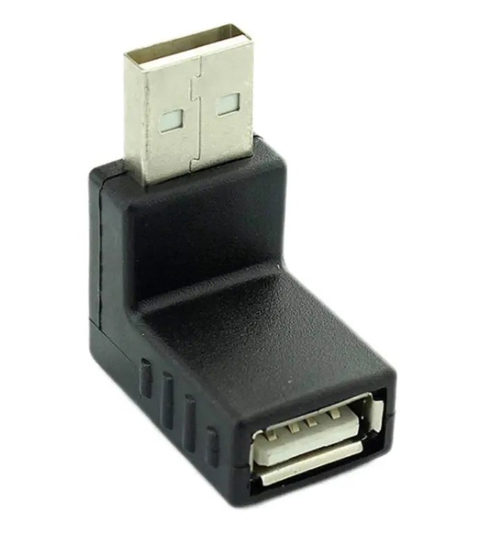 USB 2.0 A Male to Female 90° Angled Extension Adapter 4