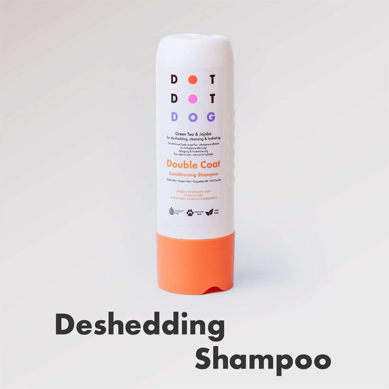 DotDotPet Deshedding Shampoo for Double Coat Dogs | Vegan, Oatmeal & Prebiotic | Sensitive Skin & Calming Scent | 280ml 2