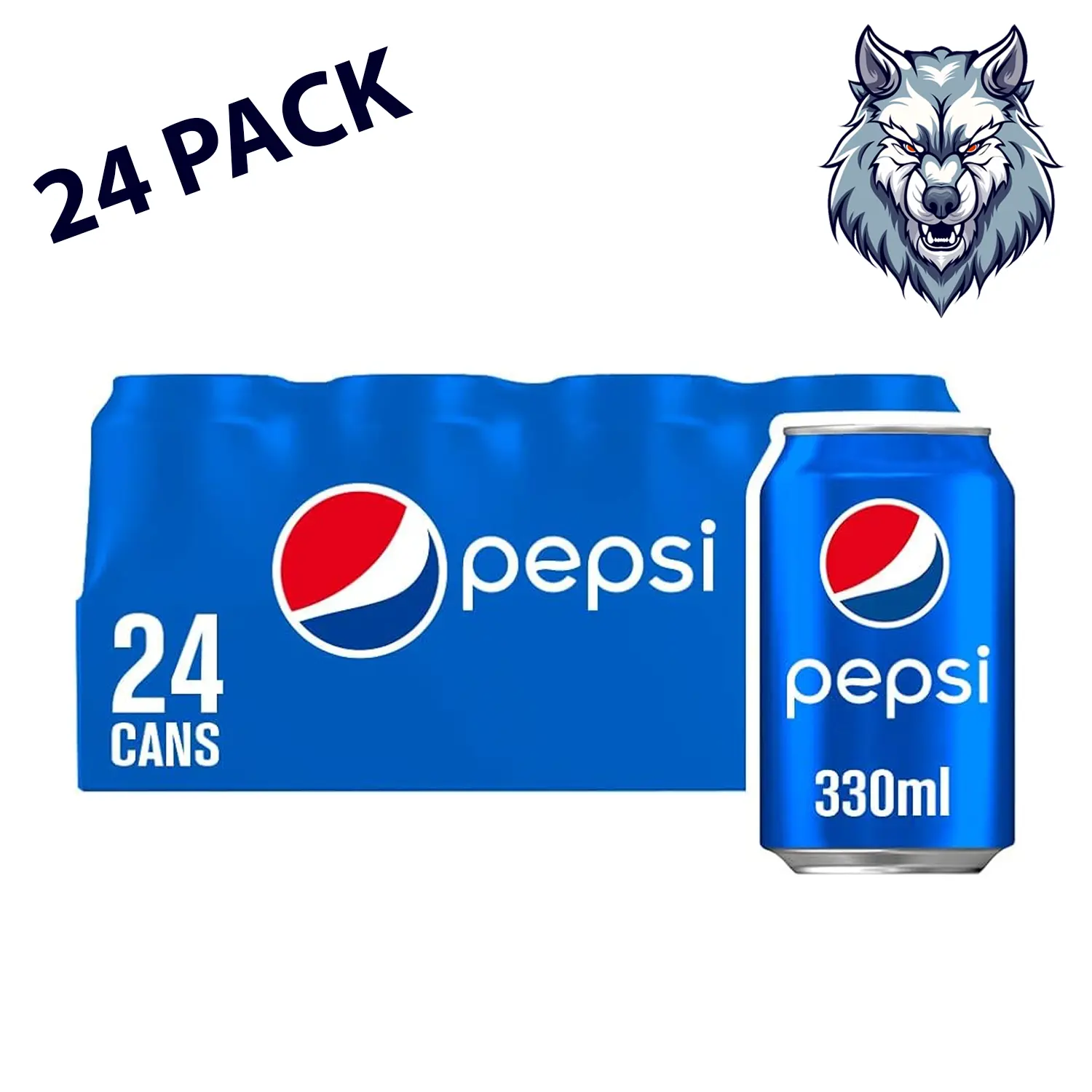 Pepsi Cola Flavoured Soft Drink Can Pack of 24 x 330ml EU STOCK