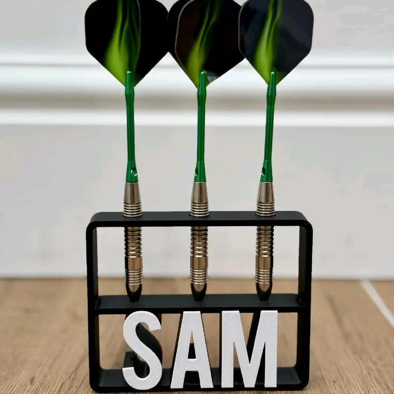 Personalisable Dart Holder | Dart Holder Name | Customizable Dart Gift | Perfect Organiser for Dart Lovers | Games Room Gift | GIft for Him 4
