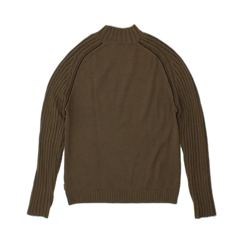 Pre-Owned Vintage MELTIN' POT Womens Turtle Neck Jumper Sweater UK 16 Large Khaki Wool 2
