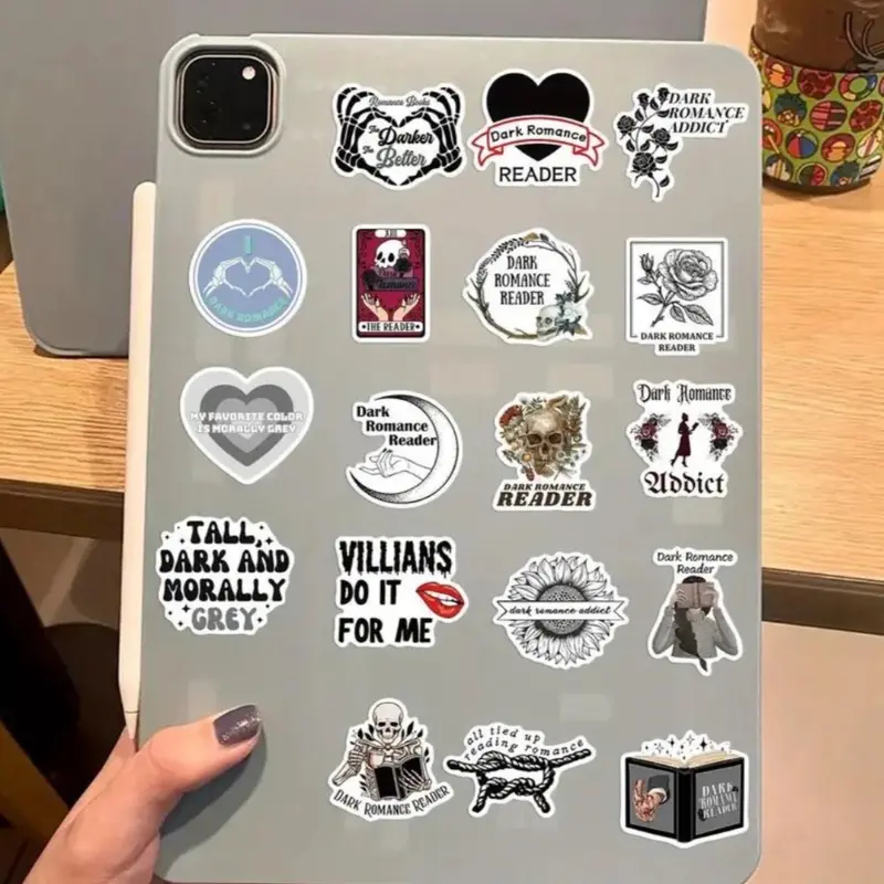 Dark Romance Bookish Stickers | Decorate your Kindle/ E-reader 2