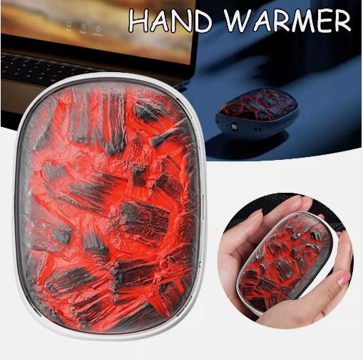 White Hand Warmers Rechargeable 5500mAh Electric Portable Pocket Heater USB 1