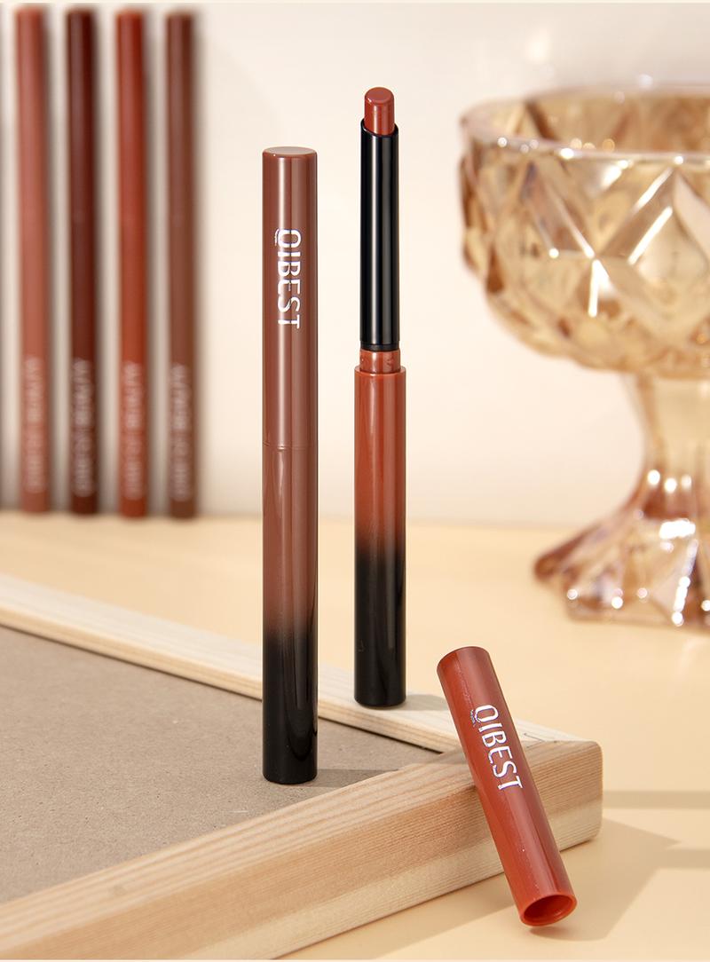 Product Introduction of QIBEST Lipstick Pencil Waterproof Sexy Red Nude Purple Matte Tint Lipstick Lasting Lip liner Pen Longlasting Makeup Cosmetics Eyeliner Lipliner 39