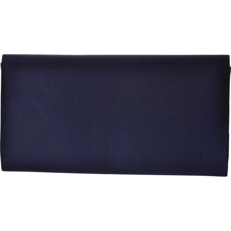 BELLA Taupe Satin Textile Clutch Bag with Shoulder Strap 2