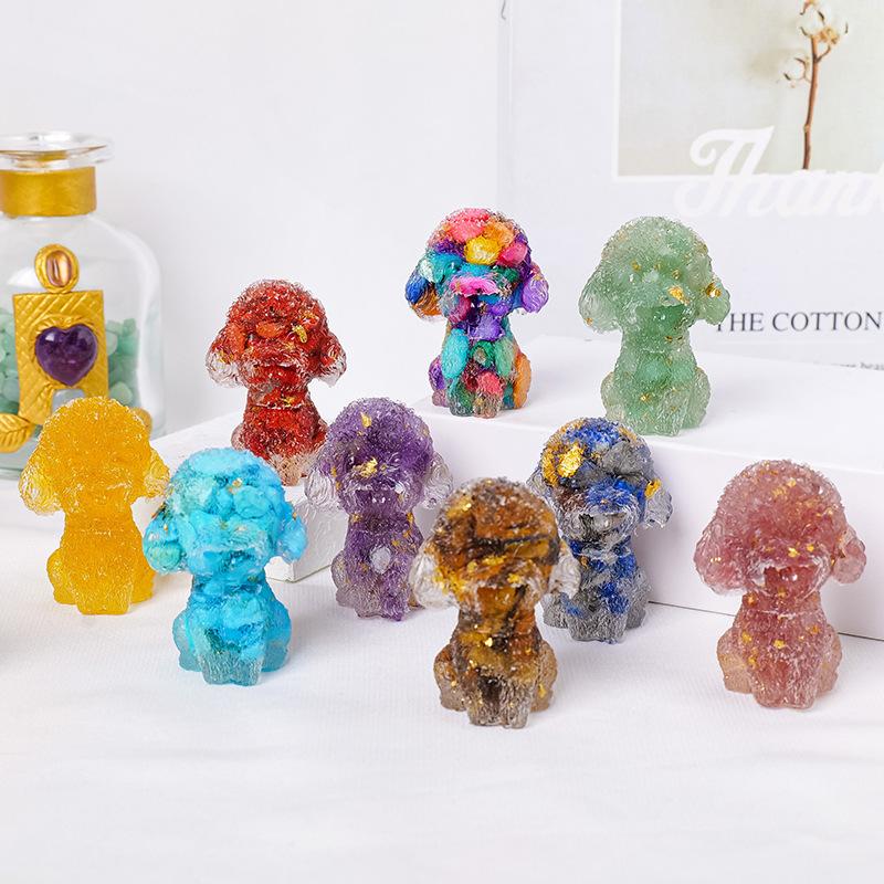 Crystal Dog, Crystal Puppy Christmas Decoration, Crystal Resin Crystal Dog, Halloween Gift, Reiki And Chakra Crystals, Christmas Gift, Crystal Gift, Home Decor,  Best Gift Ideas, Natural Crystal Collection, Crystal Decor, Crystal Seller UK, Crystal Shop 2