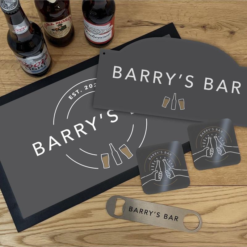 Personalised Gastro Pub Bar Set with Utensils - Perfect for Home and Bar - Printed 0