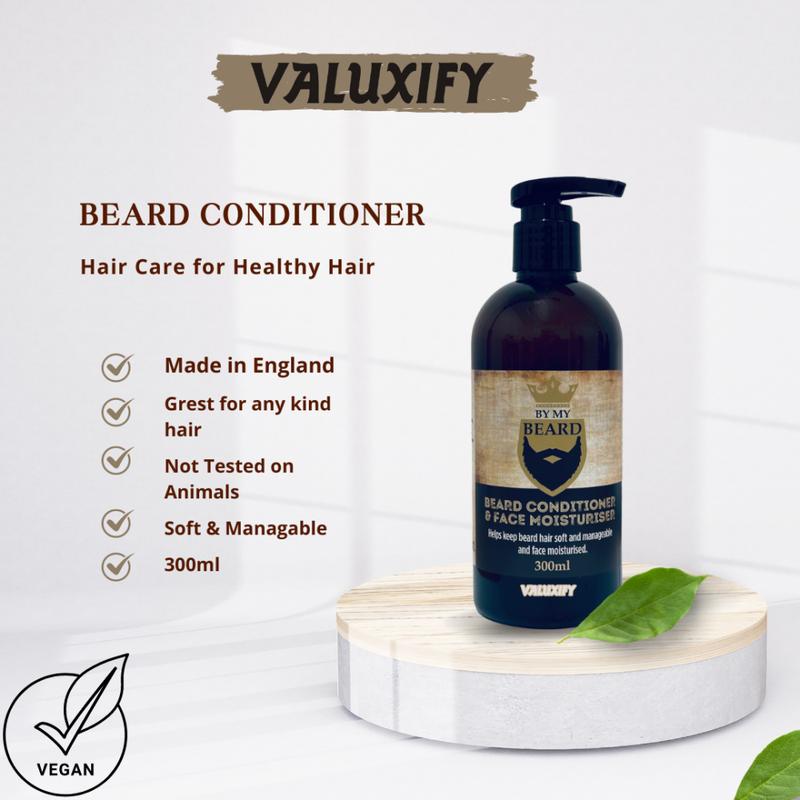 Valuxify Men's Ultimate Beard Grooming Kit with Shampoo, Beard Oil, Conditioner, Styler, and Wooden Comb - Haircare Comfort 5