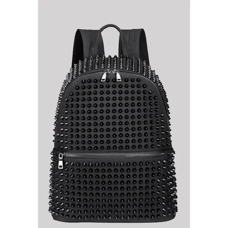 Ro Rox Minerva Studded Canvas Gothic Backpack Bag 0