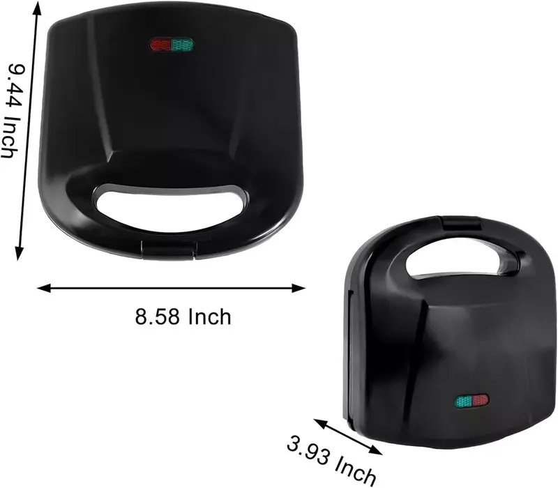 2 Slice Sandwich Toaster Non-Stick Toastie Maker Machine Easy Clean 750W - New UK 8
