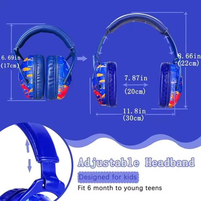 Ear Defenders for Kids - Noise cancelling ear protection with extra thick soft foam - Super comfortable 3