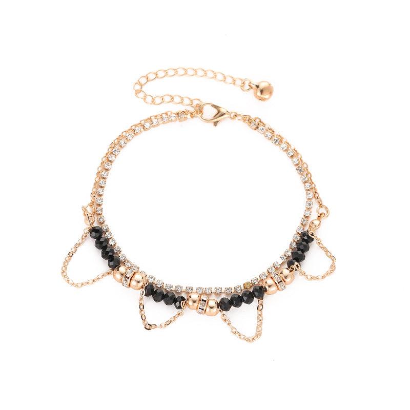 Ethnic Beaded Diamond Tassel Bracelet 3