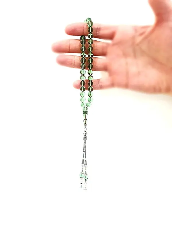 Master Piece Green  Prayer Beads, Kehribar Tesbih LRV-656YT 2