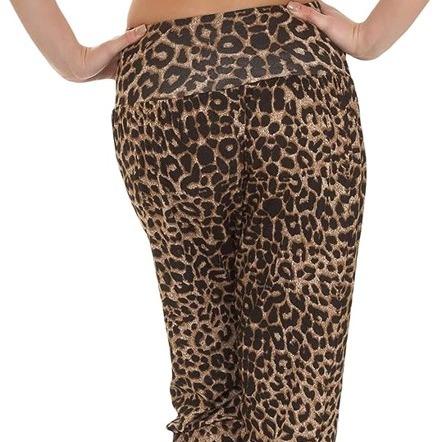 Women Printed Leopard Army Elasticated Plus Hareem Trouser 4
