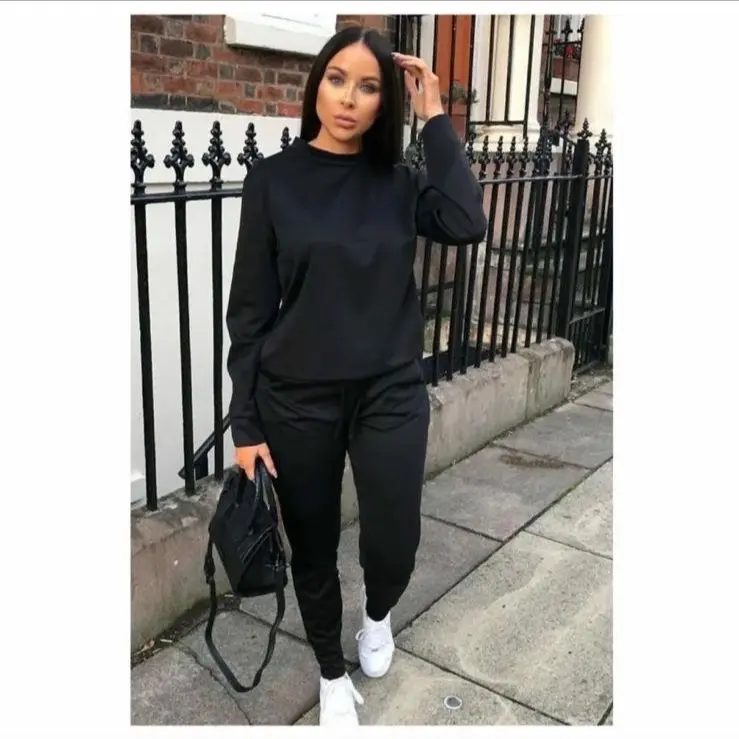 Women’s Marrisa 2Pcs Casual Tracksuit Joggers Slim Fit Trouser Set  Autumn/Winter Women’ Wear Long Sleeve coord Set Womenswear Polyester Dress Blazer 4