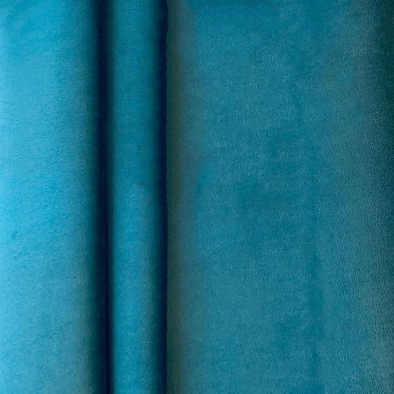 Plush Teal Velvet Fabric Upholstery Soft Material For soft furnishing, Cushion, Curtains, crafts Sold by metre. 4