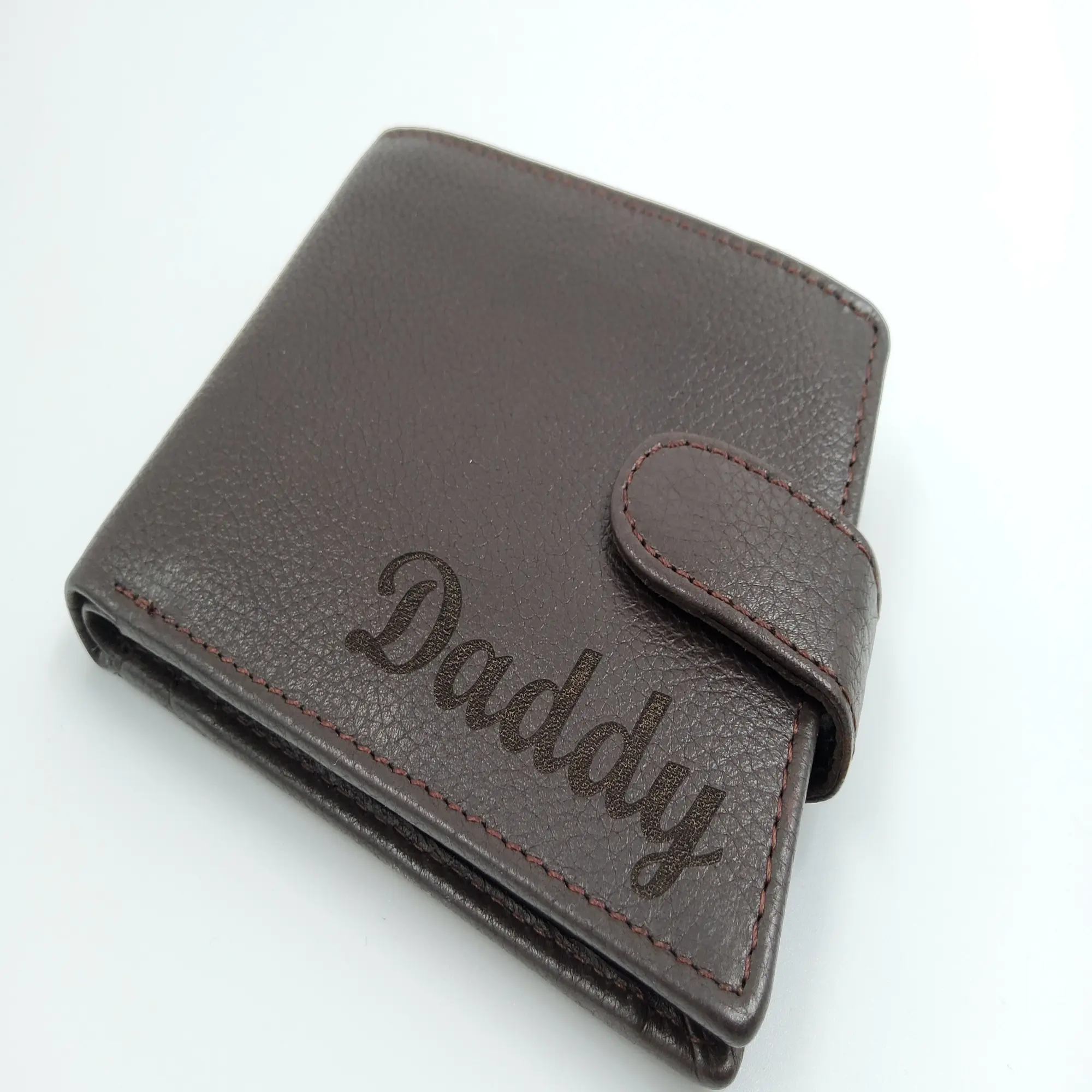 Custom leather clasp wallet personalised wallet for him Mens Brown Wallet RFID Blocking Genuine Leather wallet , Men Wallet with Zip closure  Card Holder Engraved Dad Gift, Men's Wallet,  Personalized Wallet, Engraved Wallet, Gift For Him, Groomsman Gift