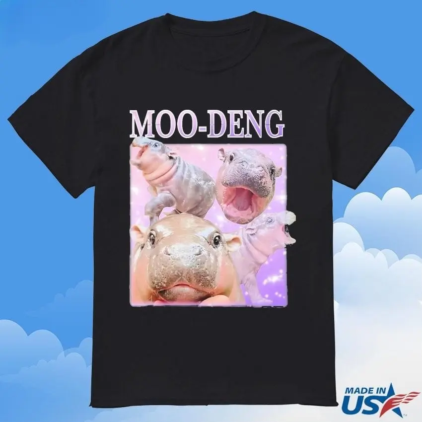 Moo-deng The Famous Baby Pigmy Hippo Moodeng Cute Shirt