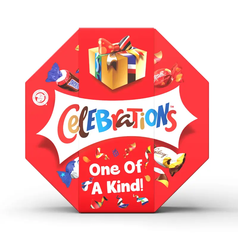 Celebrations Milk Personalised sleeved Chocolate Gift Box of Mini Chocolates & Biscuit Bars Centerpiece 385g Snack Dessert 3