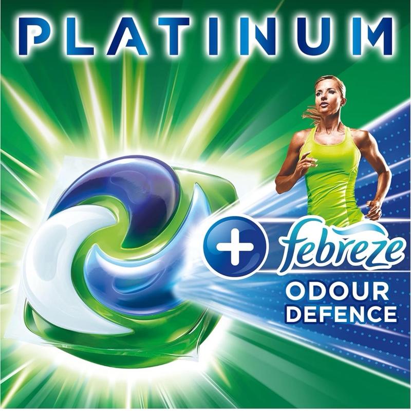 Ariel Platinum PODS Laundry Detergent Capsules - 52 Washes, Touch Of Febreze Odour Defence, Extra Stain & Odour Removal - Household capsule 2