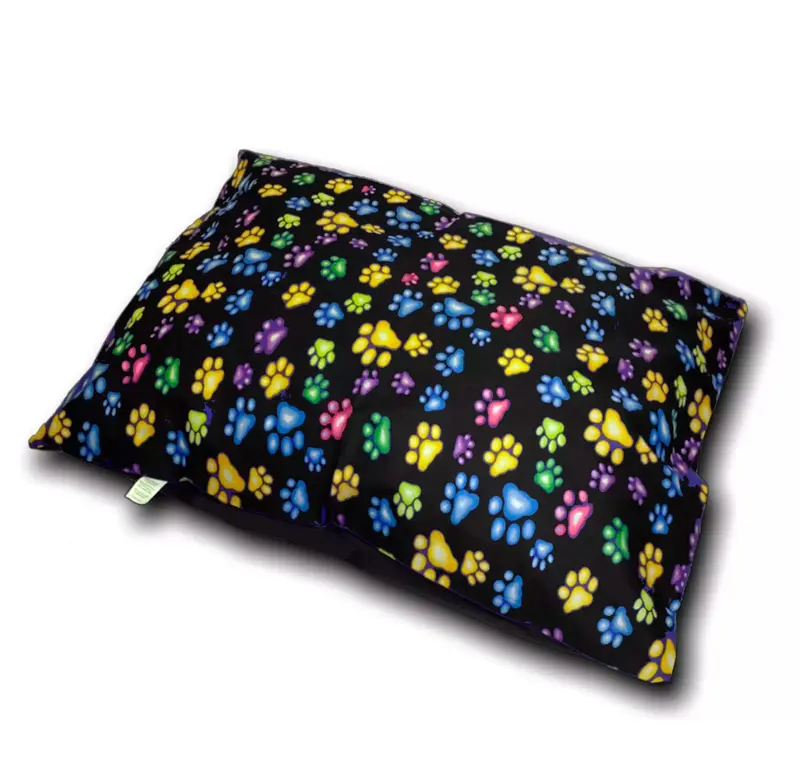 Large & Extra Large Polycotton Dog Bed | Random Colours Washable Zipped Cushion | Soft Cosy Dog Replaceable Zipped Washable Cover Pet Dog Bed Supplies Pet Pillow Available In Random Colours |Pet Dog Bed Cat Beds Luxury Soft Washable Puppy Cushion Pet 4