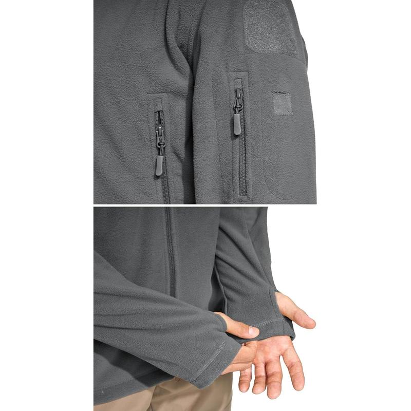 TACVASEN Windproof Men's Military Fleece Combat Jacket Tactical Hoodies 4