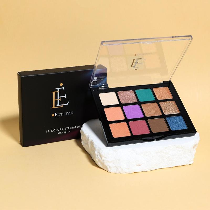 12 Color High Pigment Eyeshadow Palette - Made by Elite Eves. Makeup Cosmetic 3