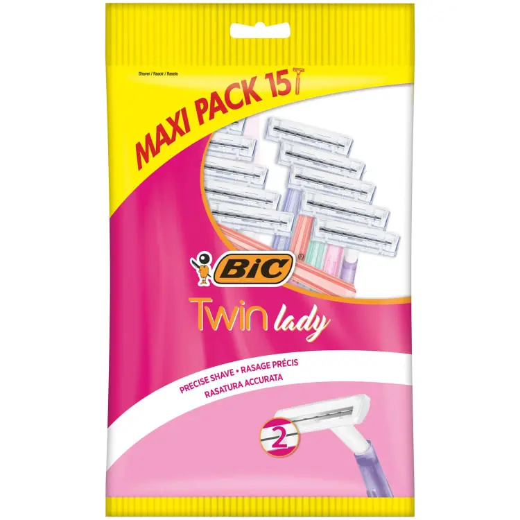 BiC Twin Lady Disposable Razors 15pk 0
