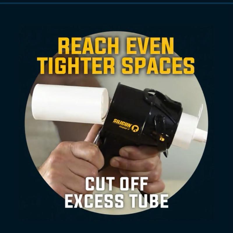 Siligun Caulk and Silicone Gun - Ideal for Latex and Acrylic Caulks - 2 Units silicone  sealant silicone 4
