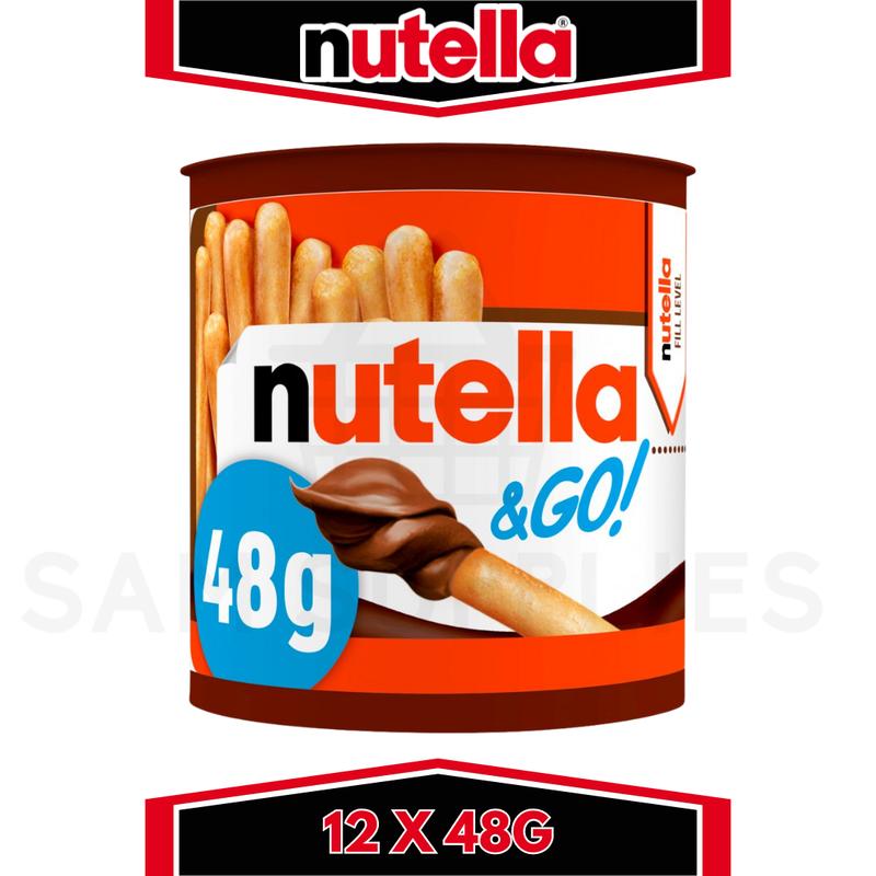 Nutella & Go! Hazelnut Chocolate Spread and Breadsticks Snack Pot 12 X 48G Bulk Pack 3