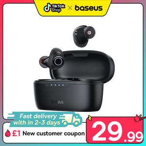 Baseus Bowie MA10 TWS Earbud-48dB ANC Noise Cancelling 4-Mic ENC 140h Playtime Bluetooth 5.3 IPX6 Waterproof Sport Edition Wireless Earphone