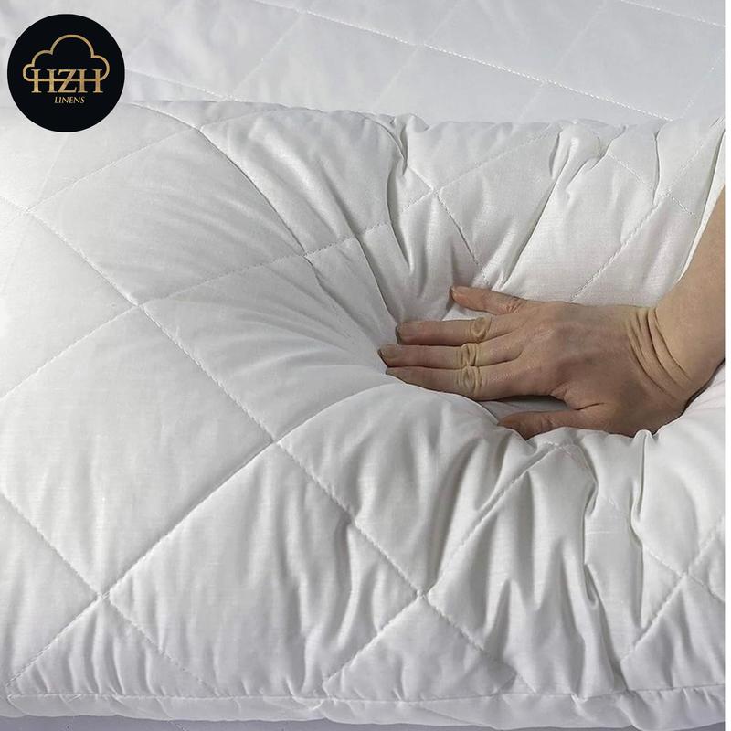 HZH Quality Filled Ultra Deluxe Hotel Pillows - 2 Pack for Comfortable Sleep bedpillows pillow perfection 3