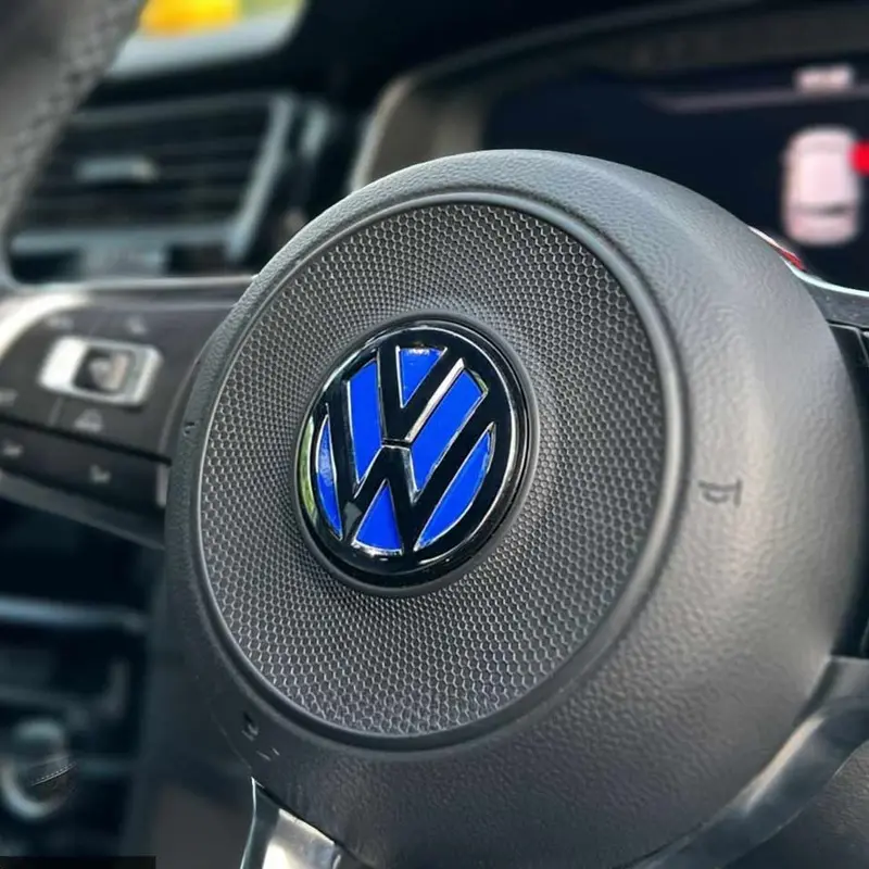 Steering Wheel VW Inlay Decal Sticker for Golf MK7 / MK7.5 0