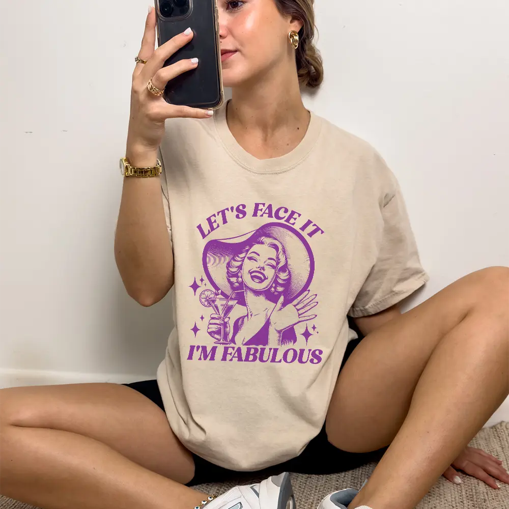 I'm Fabulous Distressed Sand T-Shirt