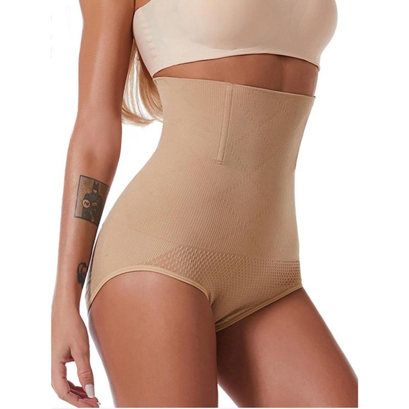 SlimFit High-Waist Shapewear Briefs - Seamless Tummy Control Lingerie with Stylish Side Stripe, Solid Stretch Comfort for Women 1