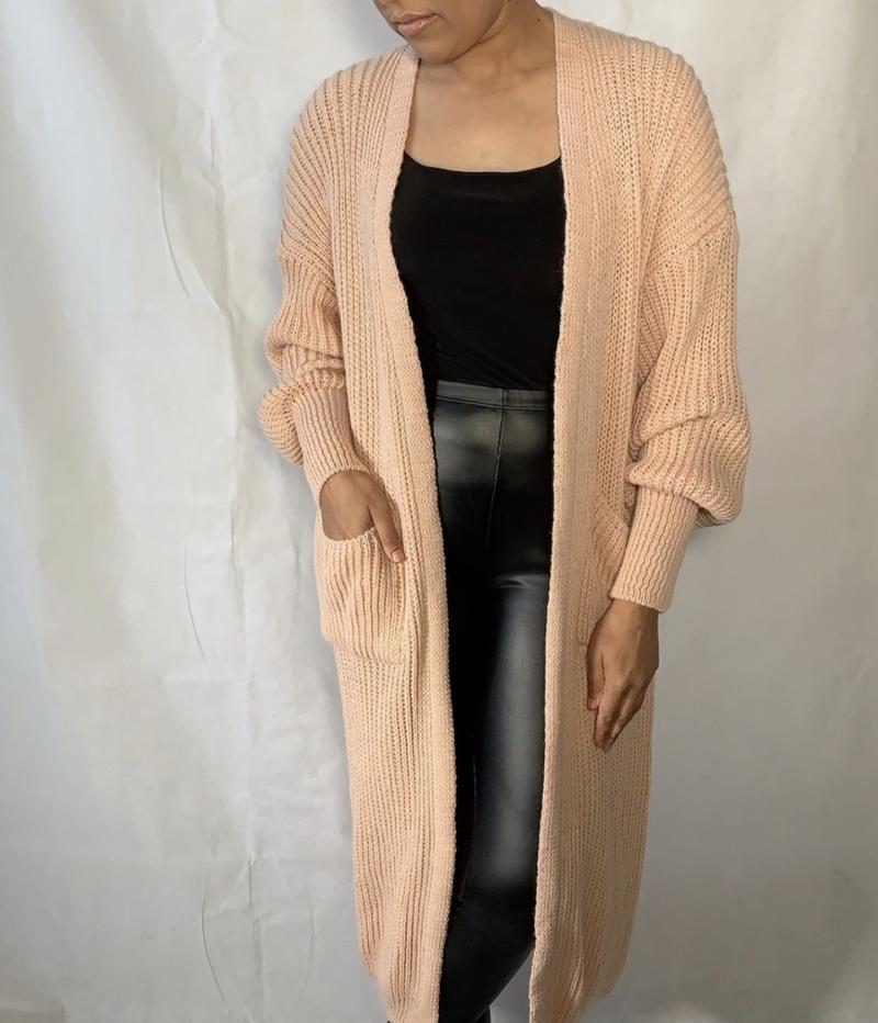 Product Introduction of Balloon sleeve maxi cardigan 9