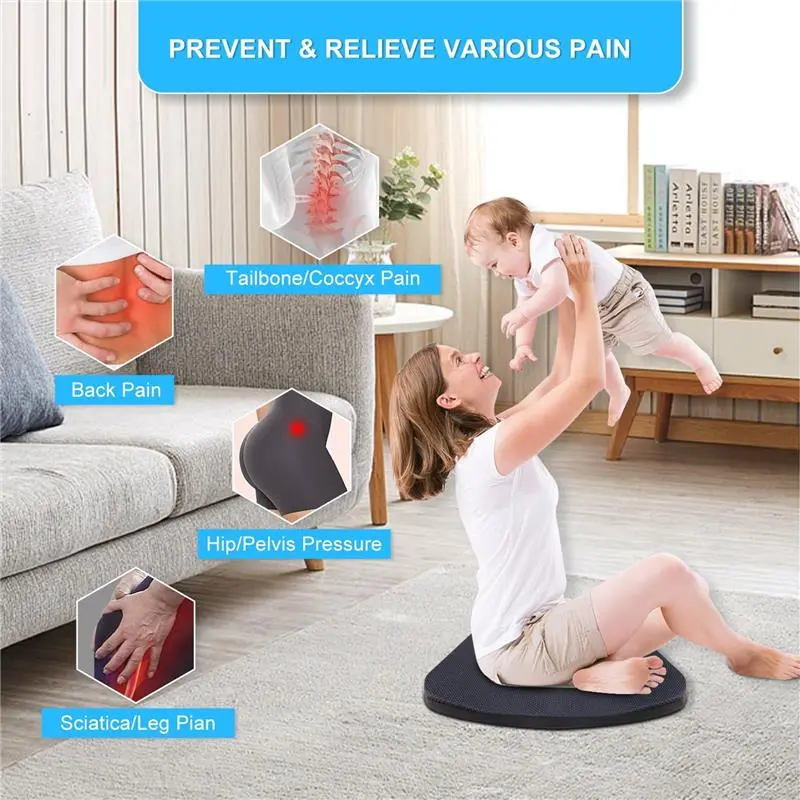 Soft Sitter Cushion Gel Seat Cushions for Sitting Pressure Sore Cool Honeycomb Cushion for Pressure Relief Breathable Coccyx Sciatica Pain Cushion for Long Sitting Home Office Car seat  cushion 3